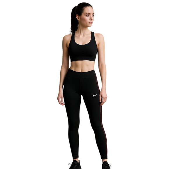 Nike Pants Athletic Athleisure Black Workout Yoga Women's WOMAN'S Medium 8 10 - Picture 1 of 11